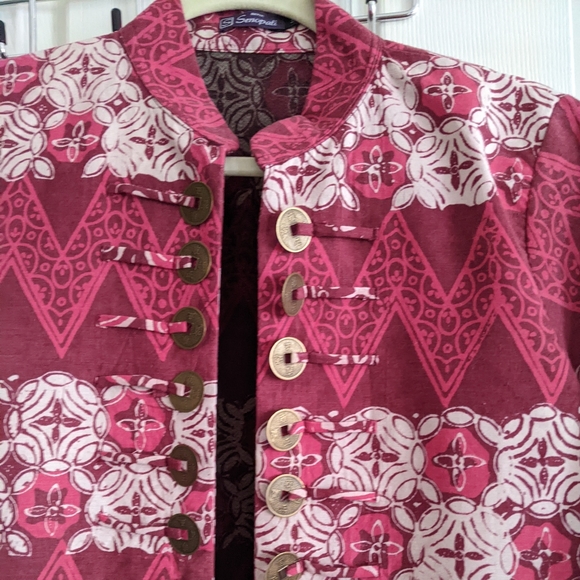 Evening Jacket Batik-print NWOT BATIK Senopati - Picture 6 of 7